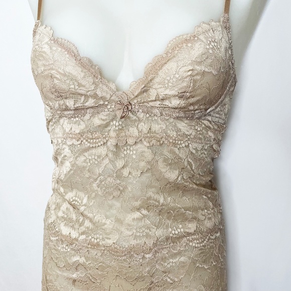 What Makes You Blush Ivory Chemise with Lace Details - Picture 4 of 11